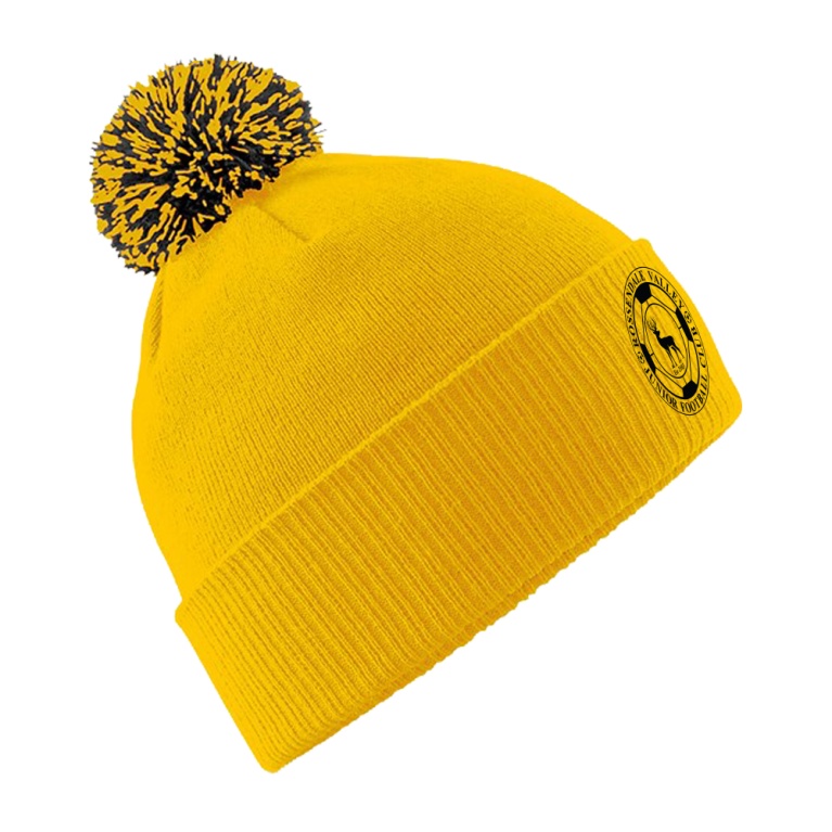 ROSSENDALE VALLEY JUNIORS FOOTBALL CLUB YELLOW BEANIE