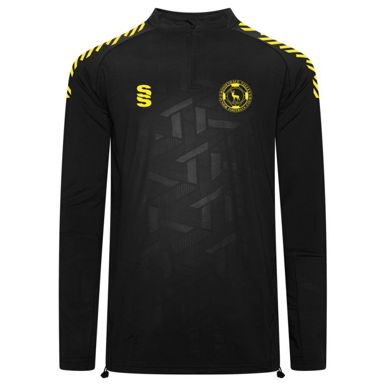 Rossendale Valley Juniors Football Club Impact 1/4 Zip Performance Top : Black